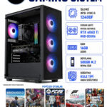 X64 İ5 12400F RTX 4060 Tİ 8GB 16GB DDR5 RAM 500GB M.2 SSD Üst Seviye Oyuncu Bilgisayarı