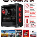 X58 RYZEN 5 5600 RX 9060 XT 8GB 16GB RAM 500GB M.2 SSD Oyuncu Bilgisayarı