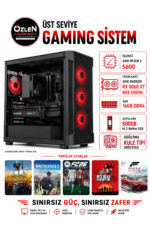 X58 RYZEN 5 5600 RX 9060 XT 8GB 16GB RAM 500GB M.2 SSD Oyuncu Bilgisayarı