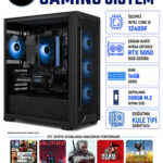 X38 İ5 12400F RTX 5050 8GB 16GB DDR5 RAM 500GB M.2 SSD Oyuncu Bilgisayarı