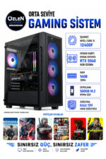 X34 İ5 12400F RTX 5060 8GB 16GB RAM 500GB M.2 SSD Oyuncu Bilgisayarı
