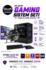 X26 RYZEN 5 7500F RTX 5060 8GB 16GB DDR5 RAM 500GB M.2 SSD 24'' Full HD 200Hz Oyuncu Bilgisayarı