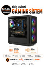 XS1 İ5 4590 RX 580 8GB 16GB RAM 256GB SATA SSD Oyuncu Bilgisayarı - Görsel 2
