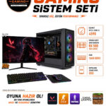 XS2 İ5 4590 RX 580 8GB 16GB RAM 256GB SATA SSD 24'' Full HD 100Hz Oyuncu Bilgisayarı