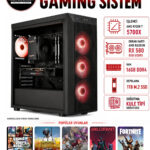 X97 RYZEN 7 5700X RX 580 8GB 16GB RAM 1TB M.2 SSD Oyuncu Bilgisayarı