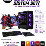XL5 RYZEN 5 5500 RTX 5060 8GB 16GB RAM 500GB M.2 SSD 24'' Full HD 200Hz Üst Seviye Set Oyuncu Bilgisayarı