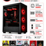 XL3 RYZEN 5 5600X RX 9060 XT 16GB 32GB RAM 1TB M.2 SSD Üst Seviye Oyuncu Bilgisayarı