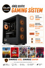 X72 RYZEN 5 5500 RTX 4060 Tİ 8GB 16GB RAM 500GB M.2 SSD Oyuncu Bilgisayarı
